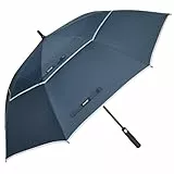 G4Free 54 Inch Regenschirm Groß Stockschirm Sturmfest Golf Schirme Automatik Regenschirm XXL für Herren Damen Doppelt Überdachung Belüftet