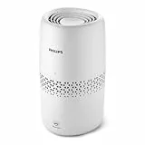 Philips Domestic Appliances Luftbefeuchtung 2000er Serie - NanoCloud-Technologie, Befeuchtet Räume bis zu 31m2, 2L Wassertank, 99% weniger Bakterien, Weiß, (HU2510/10)