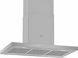 NEFF I95BBE2N0, N 50, Inselhaube 90 cm, Made in Germany, Abluft oder Umluft, LED-Licht, besonders leise, Intensivstufe – für besonders starke Absaugleistung bei intensivem Kochdunst, Edelstahl