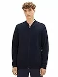Tom Tailor Denim Herren Sweatshirt Bomberjacke, 10668 - Sky Captain Blue, L