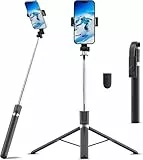Ausziehbarer Selfie-Stick mit Fernbedienung, tragbares Handy-Stativ
