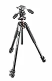 Manfrotto MK190XPRO3-3W Aluminium-Stativ Kit mit 3-Wege-Neiger – 3-teiliges Kamera-Stativ für DSLR & spiegellose Kameras, inkl. Zubehör für professionelle Fotografie