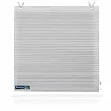 TEXMAXX® Raffrollo ohne Bohren 85 x 140 cm - Ösenrollo ohne Bohren - Faltrollo - Raffrollo Blickdicht - inkl. Zubehör