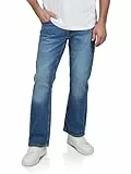 MUSTANG Jeans Herren Stretch Oregon Bootcut Jeanshose Hose Denim, Größe:W 38 L 32, Farbe:Medium Blue Denim (682)