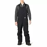 Amazon Essentials Herren Wasserabweisender isolierter Schneelatzoverall, Schwarz, L