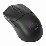 Cooler Master MM712 Kabellose Gaming-Maus, schwarz, mit einstellbarer 19.000 DPI, 2,4 GHz und Bluetooth, Ultraweave-Kabel, PTFE-Füße, RGB-Beleuchtung und MasterPlus+ Software