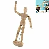 JFangZHZH Gliederpuppe,zeichnen,Bewegliche Modellpuppe,Zeichnungsmodell Holzhand,Flexibler Mannequin,Holzpuppe zum Zeichnen,für Skizze,Dekoration,Handwerk Tischdeko(15cm)