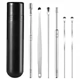 Mihauuke Ohrenschmalz Entfernung - Ergonomischer Griff Langlebiger Ohrenreiniger | Set Zur Ohrenschmalzentfernung - Für Männer, Mädchen, Jugendliche, Teenager, Zuhause, Schule, Reisen