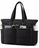LOVEVOOK Handtasche Shopper Tasche Damen, 15,6 Zoll Puffer Laptoptasche Leicht Laptop Arbeitstasche Groß, Wasserdichte Tote Bag Schulhandtasche Women, Aktentasche Bürotasche für Arbeit, Schule, Reisen