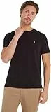 Tommy Hilfiger Herren T-Shirts Kurzarm Essential Regular Fit Rundhalsausschnitt, Schwarz (Black), M