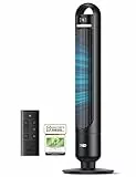 Dreo 23dB Leiser Turmventilator, Fernbedienung für Schlafzimmer, Tower Fan mit 4 Geschwindigkeiten, 3 Modi, 9,8 m Windreichweite, 8H Timer, 90° Oszillierend für Wohnzimmer