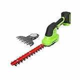 Greenworks G24SHT 2-in-1 Strauch- und Grasschere, 20 cm Heckenklingen, schneidet bis zu 8 mm Stängel und Zweige, 2800 Schnitte pro Minute, 15 cm Grasklinge OHNE 24 V Akku & Ladegerät, 3 Jahre Garantie