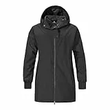 Schöffel Damen Parka Style Bohorok WMS, wasserdichter Regenparka aus recyceltem Material, atmungsaktive Allwetterjacke mit Oversize-Passform