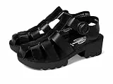 FLY London Damen Emme511fly Sandal, Schwarz, 39 EU