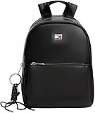 Tommy Jeans Damen Rucksack City Charm Dome mit Anhänger, Schwarz (Black), Einheitsgröße