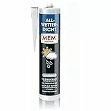 MEM Allwetter-Dicht, Lösemittelhaltiger Spezialdichtstof, Perfekt für den Extremen Außeneinsatz, Transparent, 300 ml
