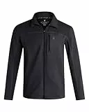 Spyder Herren-Jacke – Polarfleece-isolierte Wildlederjacke für Herren – leichte athletische Jacke mit Reißverschluss (Größen: S-XL), Schwarz, XXL