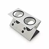 Levivo Flaschenhalter/Abtropfhalter für Wassersprudler Flaschen Glas, Edelstahl, ABS-Kunststoff, Silber, medium