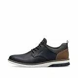 Rieker Herren Schnürhalbschuhe 14450, Herren Businessschuhe, herausnehmbare Einlegesohle, navy, 43 EU