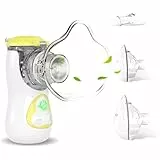 FEELLIFE Inhalationsgerät Kinder, Inhalationsgerät Inhaliergeräte für Erwachsene Inhalator Vernebler Inhaliergerät Nebulizer Inhalator Baby Air Kids Inhaliergerät Mini Aerosol Inhalator Leiser