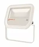 LEDVANCE Floodlight Small - LED Flutlichtstrahler in Weiß, 50 Watt, 100° Ausstrahlungswinkel, Warmweiß - 3000K, IP65