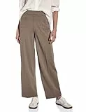 STREET ONE Damen A378899 Straight Leg Hose, Dark Mocha beige, 44W x 30L