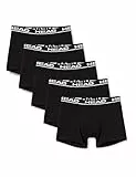 HEAD Herren Basic Boxers Boxer Shorts (5er Pack), Schwarz, L