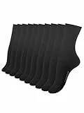 Cotton Prime 10 Paar Damen Socken schwarz, COMFORT, Ohne Gummibund, Baumwolle, Gr. 39-42