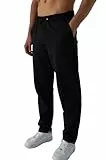 ROSS CAMP Jogginghose Herren – Sporthose Lang Baumwolle, Freizeithose Trainingshose, Sweatpants Jogger, Laufhose Breite Modern(Schwarz, XL)