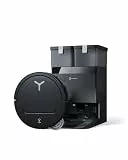 ECOVACS DEEBOT T50 Omni Gen3 Saugroboter mit Wischfunktion, 25.000 Pa, ZeroTangle 3.0, AIVI 3D 2.0, All-in-One-Omni-Station, Reinigung des Mopps bei 75 °C, ultraflache 81 mm, Mattschwarz