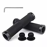 FLOWERUN Fahrradgriffe, Lenkergriffe, Ergonomische rutschfeste Gummigriffe Mit Doppelklemmung, Stoßdämpfend Und Komfortabel, Für MTB, BMX, E-Bike, Roller, Einfache Montage, 22 mm (Stil 2)