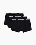 Emporio Armani Herren Trunk (3er Pack), Schwarz/Schwarz/Schwarz, S