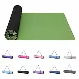 Good Nite Yogamatten Für Frauen Rutschfeste Strukturierte Oberflächen Gymnastikmatte Yoga Matte Dicke 6 mm 10 mm Mit Tragegurt Tpe-Übungsmatte Für Yoga Pilates Gymnastik (183X61cm)