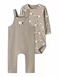 NAME IT Nbmvonne Sweat Overall Box Bru Set