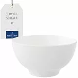 Villeroy & Boch – Royal Salat-/ Servierschüssel Weiß, Spülmaschinenfest, Mikrowellensicher, Schüssel, Bowl, Schale, Salatschüssel, Premium Bone Porzellan