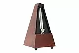 Wittner Metronom Taktell Pyramidenform System Maelzel Serie 800 - Massivholzgehäuse - Ohne Glocke - Mahagonibraun matt - Mechanisch zum Aufziehen - Keine Batterien erforderlich - Made in Germany