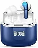 Ordtop Bluetooth Kopfhörer, 50Std 3D-Stereo Kopfhörer Kabellos Bluetooth 5.4, 4 ENC Noise Cancelling Mic, Tiefer Bass Wireless Earbud, USB-C in Ear Ohrhörer, IP-X7 Wasserdicht Headphone Sport Joggen