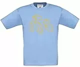 Baddery T-Shirts für Jungen - Trecker - Traktor T-Shirt Kinder Junge Bauernhof Shirt (Himmelblau 98-104)