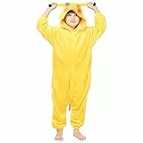 Kitimi Kinder Onesie Jumpsuit Schlafanzug Jungen Mädchen mit Kapuze, Tier Schlafoverall Anzug Pyjama Kleidung Outfit Fleece Sleepwear Kinder Kostüm Overall Cosplay Verkleidung Karneval Party Halloween