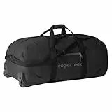 Eagle Creek No Matter What Reisetasche mit Rollen 110L I Mit Rollen & für viel Ausrüstung I Nachhaltige Rolling Duffel für Reisen, Camping & Abenteuer I 110L Volumen I Black