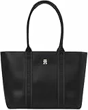 Tommy Hilfiger Damen Tote Bag Tasche mit Logo, Schwarz (Black), Einheitsgröße