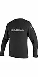 Oneill Wetsuits Herren Basic Skins L/S Rash Tee Vest, Black, XL