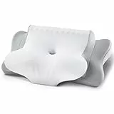 FAIORD Nackenkissen Kopfkissen, Memory Foam Hellgrau