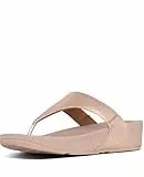 Fitflop Women's Lulu Leather Flip Flops, Toe-Post Sandals, Comfortable with Natural Arch Support - Rose Gold - 5 UK