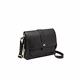 Fossil Damen Kinley Crossbody Bag Umhängetasche, Handtasche, Schwarz