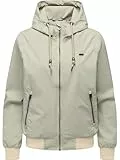 Ragwear Damen leichte Übergangsjacke atmungsaktive Jacke mit Kapuze Nuggeta Summer YOUMODO Dusty Olive Gr. XL