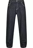 Southpole Herren Embossed Denim Hose, raw Indigo, 32