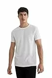 DeFacto Herren Basic T-Shirt - Klassisches T-Shirt für Männer