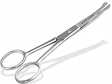 Exklusive Fellschere Pfotenschere Gebogen Haarschere Hundehaar-Schere (11,5 cm)