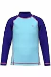 HDTIYUYP UV Shirt Kinder Langarm - Mädchen Wasser Schwimmen Tshirt Rashguard Jugend Badeshirt Surf T-Shirt Schnelltrocknende Strand Shirt Wet Top Hellblau 9/10y